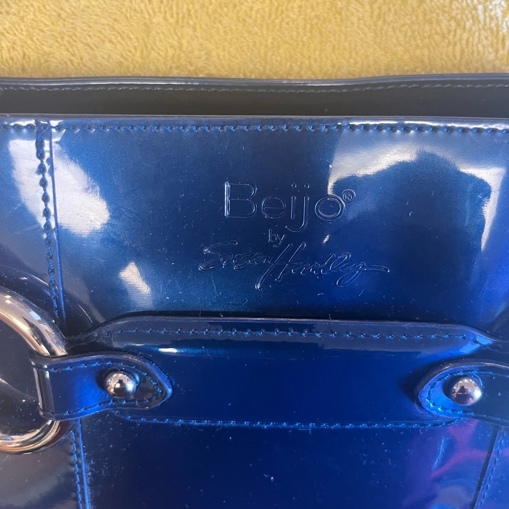 Beijo royal blue patent leather